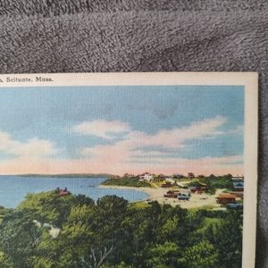 Stunning postcard depicts First Cliff from the Coast Guard Station in ScituateMA